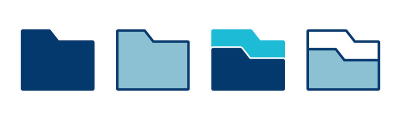 Poster - folder icon vector isolated on white background. folder and documents icon. icon archive