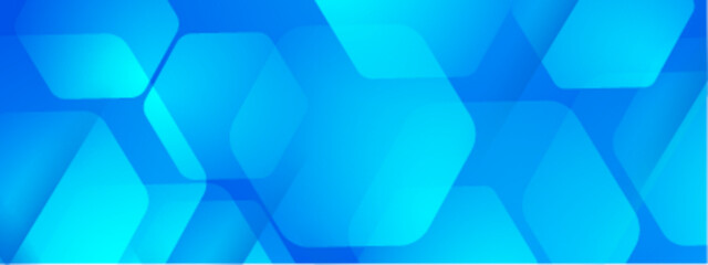 Wall Mural - abstract blue gradient hexagon pattern suitable for backgrounds, digital designs, geometric themes, 