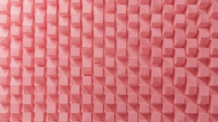 Canvas Print - pink cubic geometric pattern 3 d render abstract background texture wall cubes