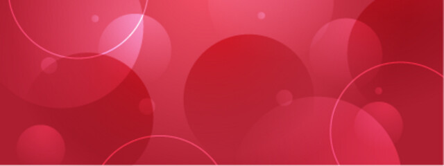 Wall Mural - overlapping red circles create an abstract background suitable for graphic design projects, marketin