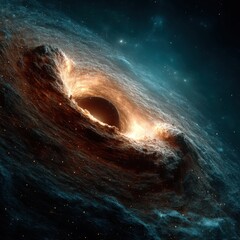 Wall Mural - cosmic singularity: abstract black hole vortex in deep space space abstract cosmic vortex universe