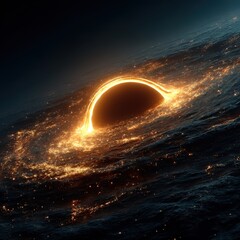 Wall Mural - abstract glowing black hole in space vortex space vortex abstract glowing universe cosmos astronomy