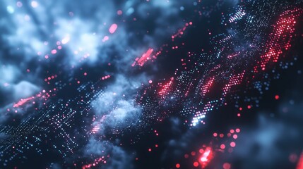 digital network glow