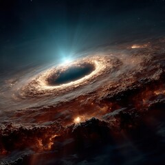 Wall Mural - abstract cosmic swirl of energy and light in space space swirl cosmic abstract light energy cosmos