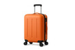 © Krtola  - Modern orange trolley suitcase isolated on transparent background, ready for travel and tourism