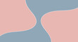 © Valeriia - Abstract wavy shapes in pastel pink and blue color scheme