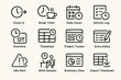 © Bohdan - Icons for time management tools and project tracking features