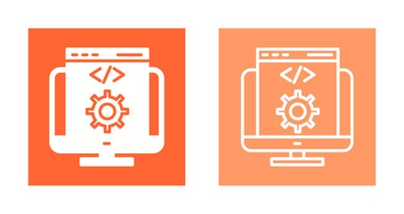 Wall Mural - Web Development Icon Design