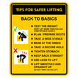 © 206925HARY - Tips For Safer Lifting, poster vector