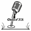 © MD MOGAMMEL HAQUE  - Retro microphone class of 2026 graduation design