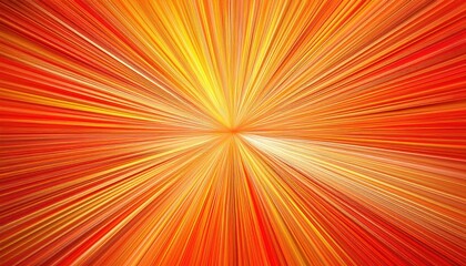 Wall Mural - radiant orange and yellow burst explosion background for energy concept, abstract light ray texture 