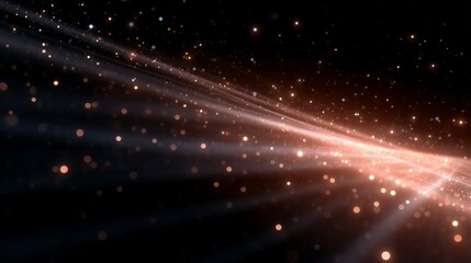 Wall Mural - abstract light streaks create a dreamy atmosphere. this digital art piece captures glowing particles