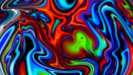 Wall Mural - bright colors blend and swirl together, creating a vibrant and mesmerizing psychedelic effect, perfe