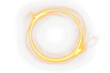 © David Kreuzberg - bright golden enegetic light ring glowing in circle shape isolated on white or transparent png