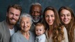 © sirisakboakaew - Family gathering portrait studio group photography warm environment close-up view togetherness and love