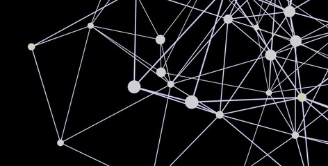 stock photo of abstract network connection with dots and lines. ideal for technology, connection, an