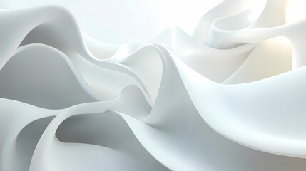 Wall Mural - abstract white architectural design