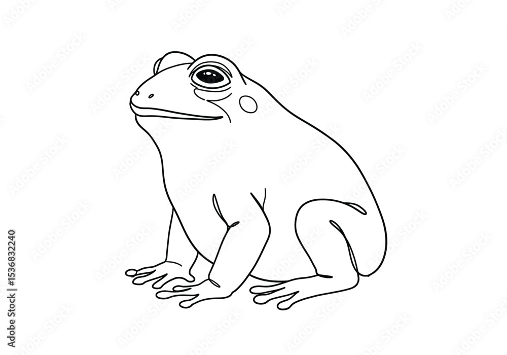 Pepe frog drawing. It is a black and white outline image of Pepe the ...