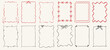© Anastasiya - A versatile vector big set of hand-drawn decorative frames and borders, with bows perfect for adding a charming and personalized touch to various design projects. Featuring a range of styles from simp