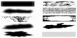 © Muhammad - Set of blots. Black spots of paint on a white background. Grunge frame of paint. Vector