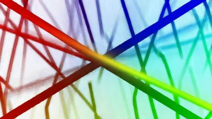 Wall Mural - abstract animation of colorful lines intersecting on a gradient background design