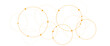 © aLo - Vector creative technology design with circles dots connection concept.
