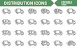 © SAKINA - Icons for Shipping, Distribution, and Logistics in Editable Vector Format