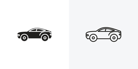 Car side view icon