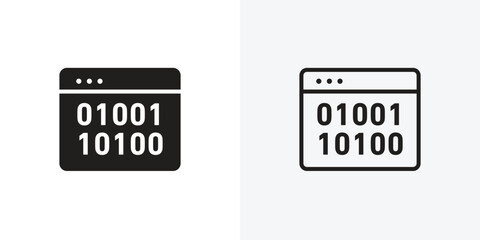 Binary code icon