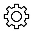 © Design Empire - Minimal Gear Icon–Configuration and System Settings Vector.  Symbolizing settings, tools, engineering, and configuration.