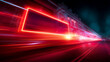 © www.freund-foto.de - Rote und blaue Lichtstreifen in geometrischen Formen mit Bewegungseffekt