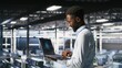 © DC Studio - Programmer and colleague in data center reviewing AI LLM visualizations on laptop. IT teamworking coworkers analyze neural network performance outputs to ensure stable infrastructure operations