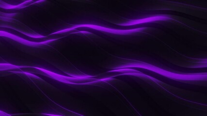 Wall Mural - This stock motion graphic video of Abstract Colored Wave Background with gentle overlapping curves on seamless loops