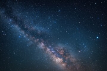 Wall Mural - starry night sky panorama with brilliant celestial formations and twinkling constellations perfect f