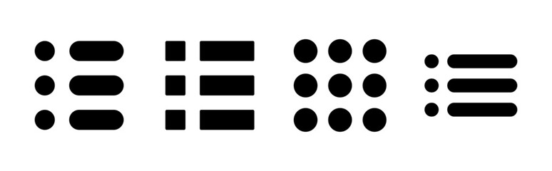 Wall Mural - menu icon set. web menu icon. hamburger menu symbol