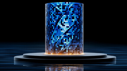 Wall Mural - data representation: a captivating visual representing the concept of data, technology, and digitali