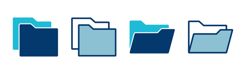 Poster - folder icon vector isolated on white background. folder and documents icon. icon archive