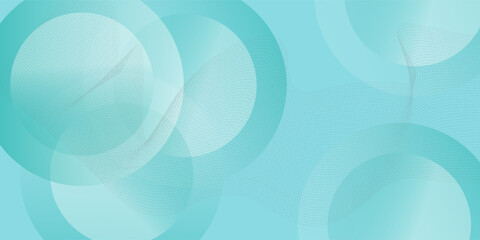 Wall Mural - Minimalist banner background. Green and blue gradations.Circle geometric background. Simple design. Vector. EPS 10