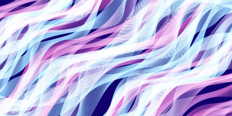 Wall Mural - Geometric abstract background with colorful lines