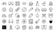 © Lukman - Hobby Icon Set – 40 Outline Icons, Vector Linear Lifestyle Activities Icons