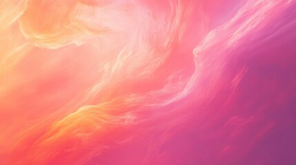 Wall Mural - abstract pink and orange swirls, flowing texture background.