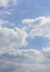 Wall Mural - blue sky with puffy clouds