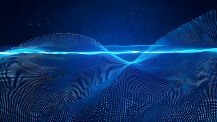 A seamless loop blue digital binary data code representing abstract information technology computergenerated animations that illustrate concept modern connectivity 4K scan scanning