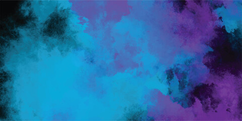 Wall Mural - Abstract artistic background in vibrant shades of teal blue and purple, grungy paint texture, creative digital art, modern design element.