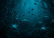 © Sitaram - Hyperrealistic Bioluminescent Deep-Sea Ecosystem with Alien Flora and Fauna in 8K