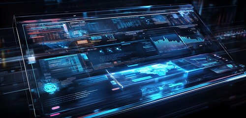 Vivid Software Algorithms on a Transparent Glass Interface