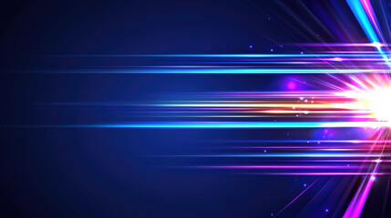 Wall Mural - colorful light burst glowing lines abstract background digital energy futuristic vibrant blue dynami