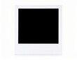 © Nonot - Isolated instant photo frame with black center on a clean white background