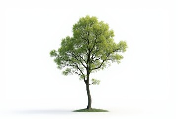 isolated single tree with clipping path