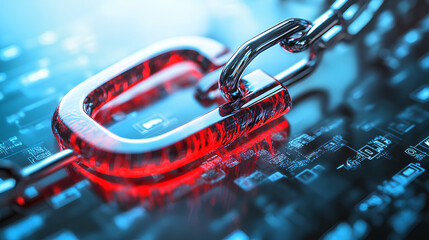 Wall Mural - phishing and cybercrime prevention with white background